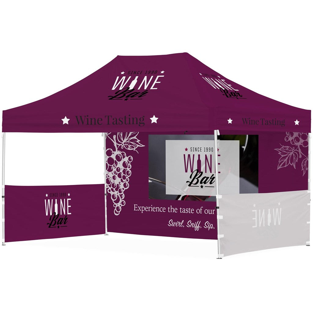 Ovation Sublimated Gazebo 4.5m X 3m - 1 Long Full-Wall Skin - 2 Short Half-Wall Skins-0