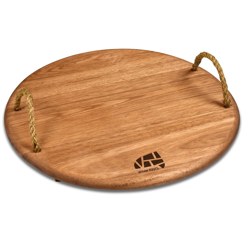 Okiyo Homegrown Medium Round Hardwood Food Platter-0