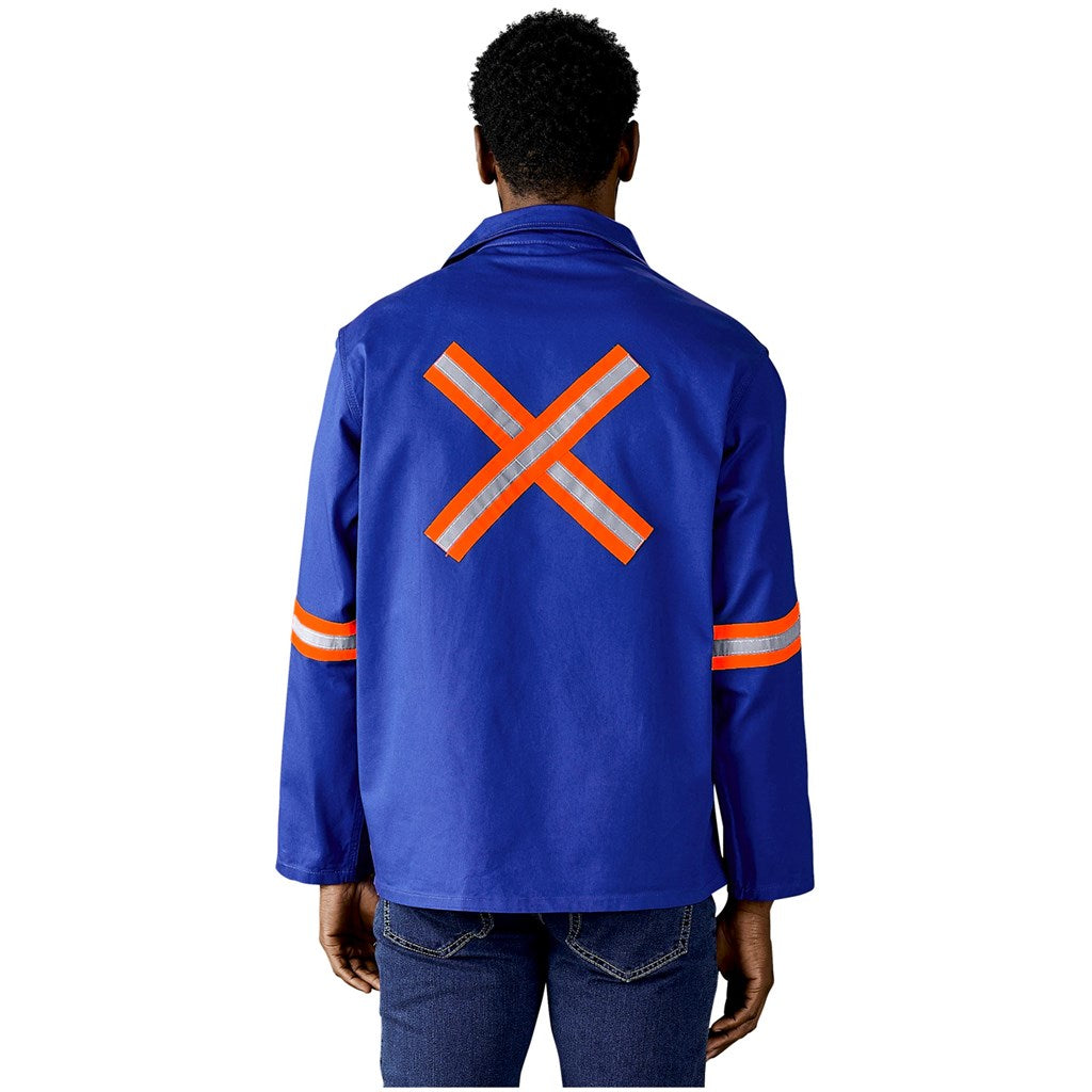 Artisan Premium 100% Cotton Jacket - Reflective Arms & Back - Orange Tape-0