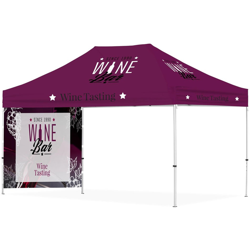 Ovation Sublimated Gazebo 4.5m X 3m - 1 Short Full-Wall Skin-0