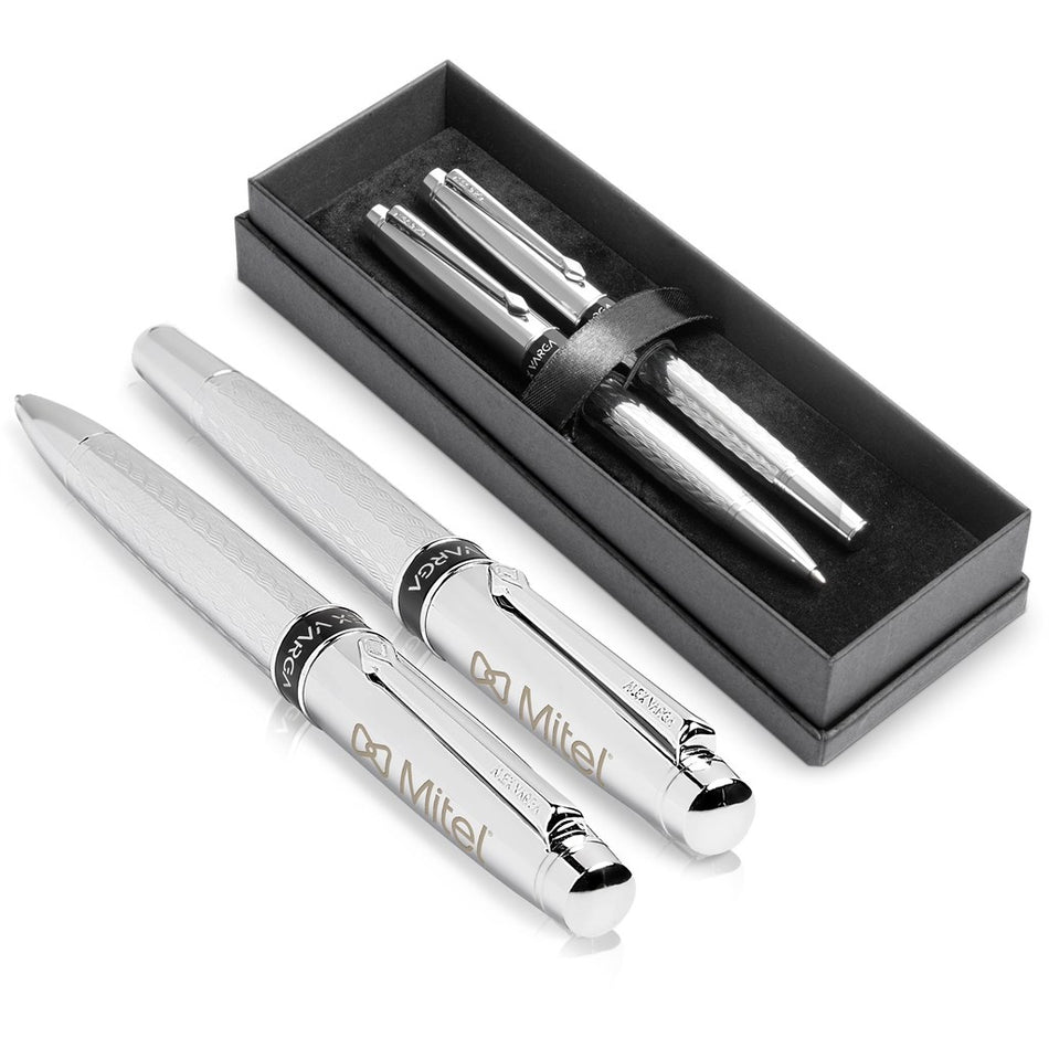 Alex Varga Cygnus Ball Pen & Rollerball Set-0