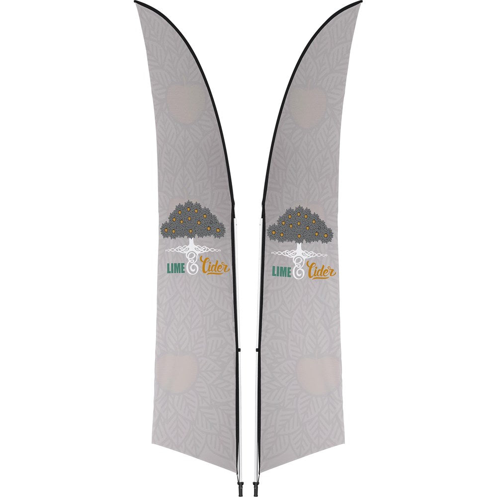 Legend 3M Sublimated Arcfin Double-Sided Flying Banner - 1 complete unit-0