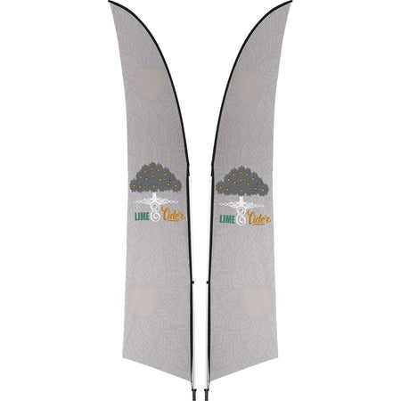 Legend 3M Sublimated Arcfin Double-Sided Flying Banner - 1 complete unit-0