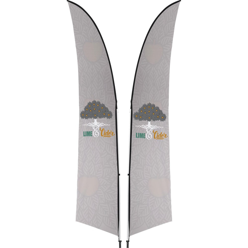 Legend 3M Sublimated Arcfin Double-Sided Flying Banner - 1 complete unit-0