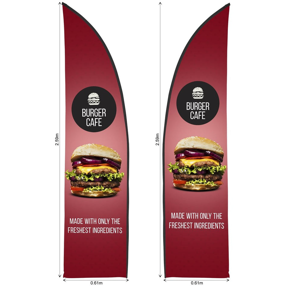 Legend 2m Sublimated Arcfin Double-Sided Flying Banner Skin (Excludes Hardware)-0