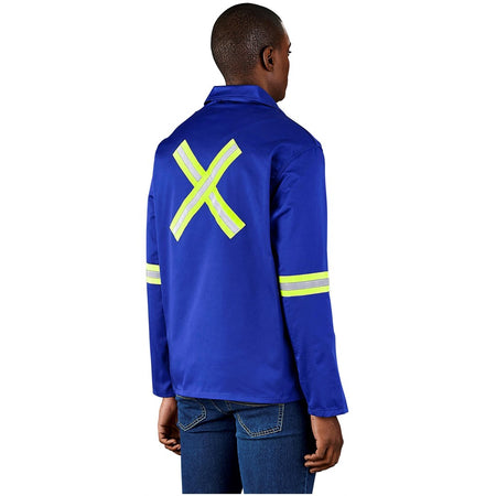 Site Premium Polycotton Jacket - Reflective Arms & Back - Yellow Tape-0