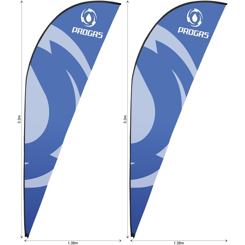 Legend 3m Sublimated Sharkfin Flying Banner Skin - Set Of 2 (Excludes Hardware)-0