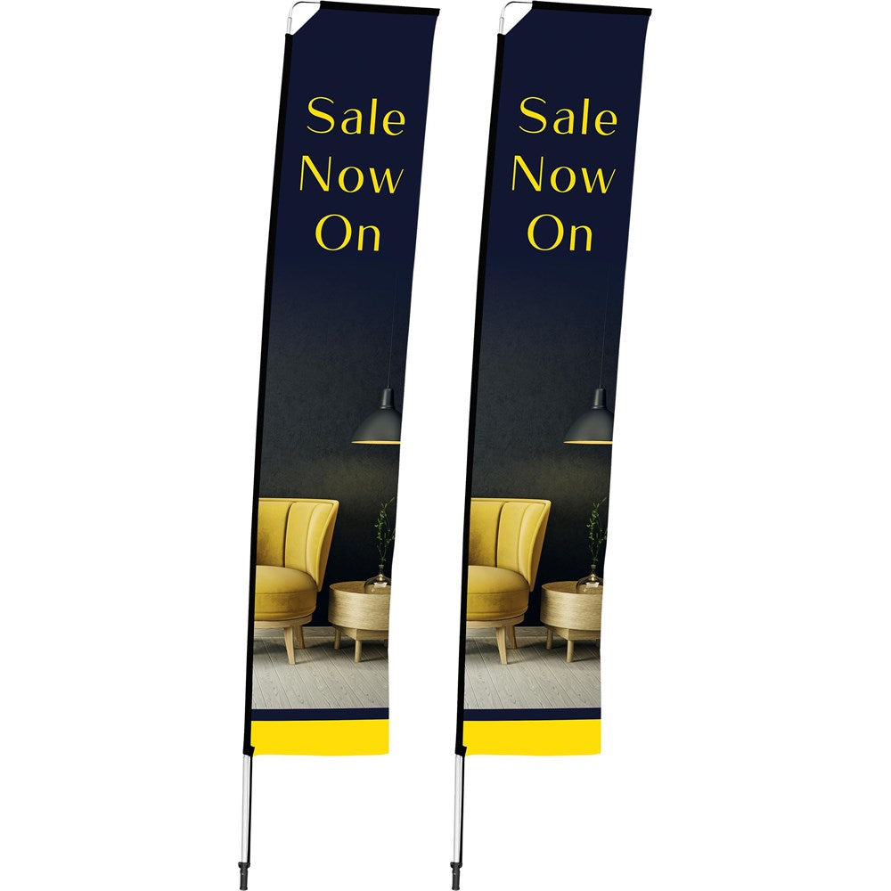 Legend 4m Telescopic Flying Banner (Set of 2)-0