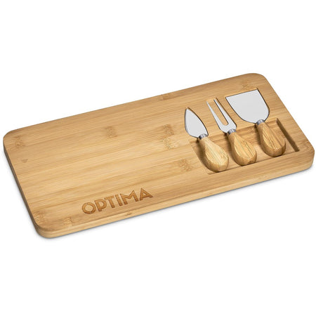 Okiyo Chizu Bamboo Cheese Board Set-0