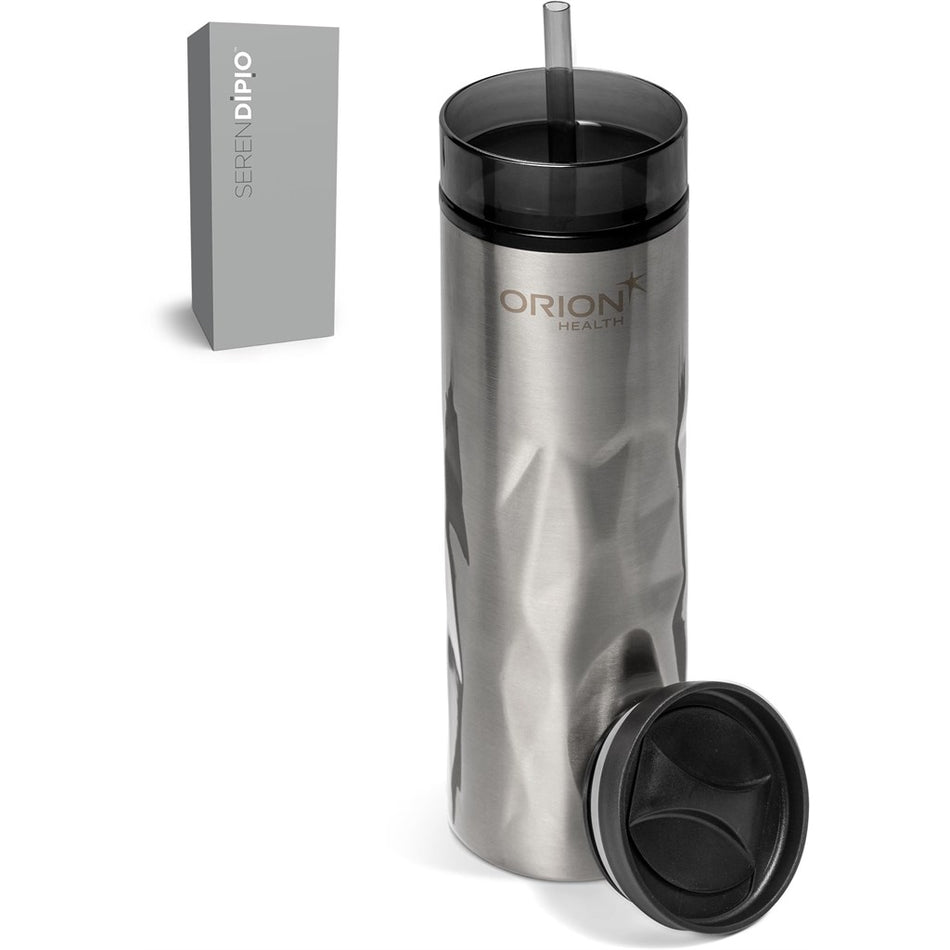 Serendipio Fire & Ice Stainless Steel & Plastic 2-In-1 Tumbler - 435ml-0