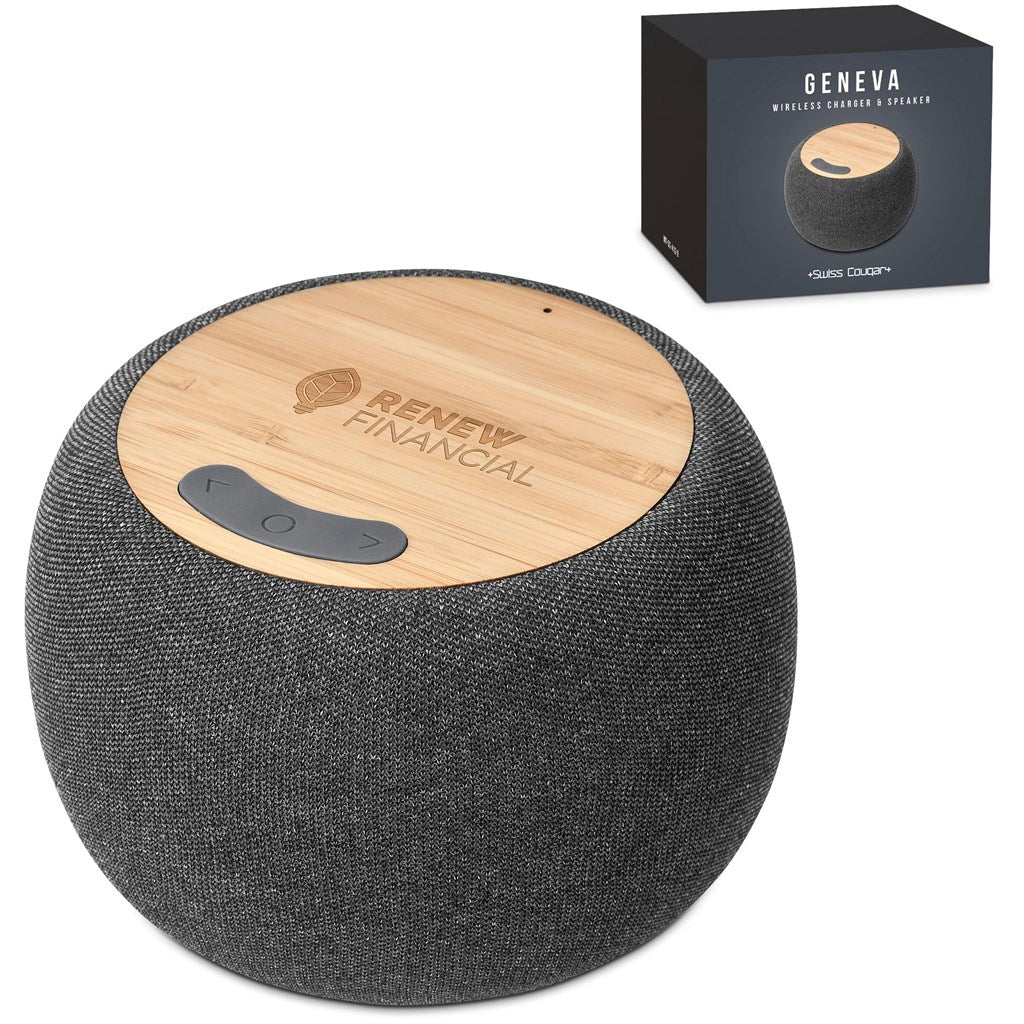 Swiss Cougar Geneva Wireless Charger & Bluetooth Speaker-0