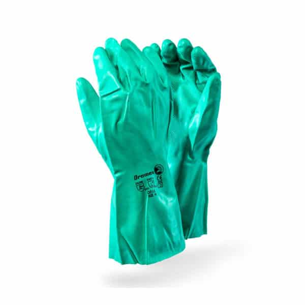 GREEN NITRILE EN APPROVED CATEGORY III - INDUSTRIAL CHEMICAL GLOVES