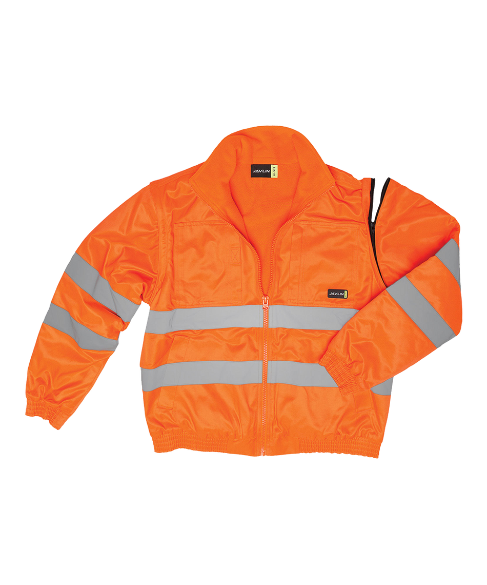 Javlin Hi-Vis Fleece Lined Bomber Jacket