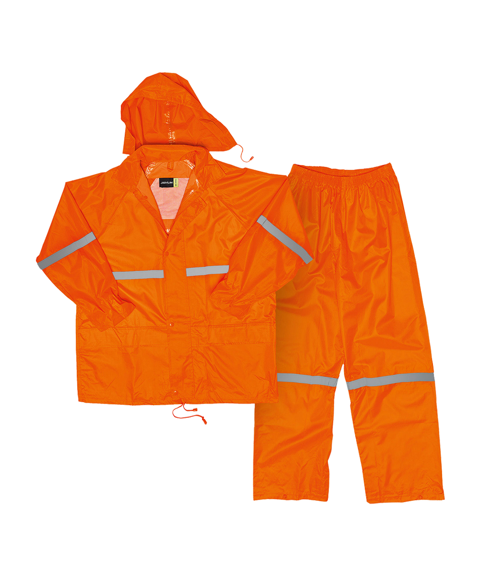 Javlin Hi-Vis Polyester PVC Reflective Rain Suit