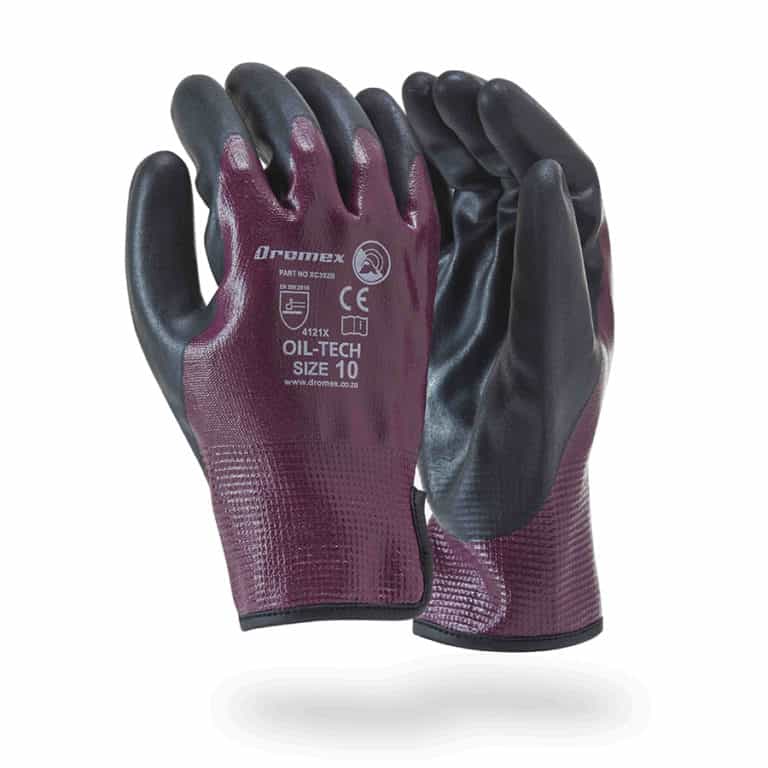 DROMEX OIL-TECH DURA GRIP GLOVE, OPEN CUFF