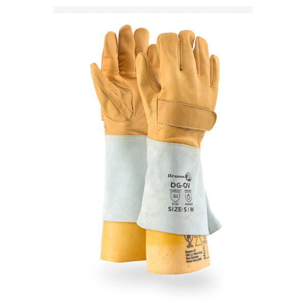 DROMEX LEATHER OVERGLOVES, to wear with Electricians Gloves